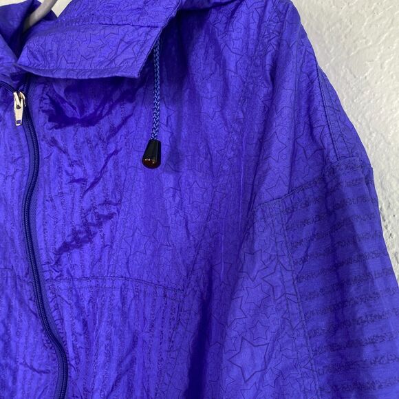 Nils Vintage Jacket Womens 10 Windbreaker Hooded Half Zip Pullover Ski Snow Vtg - Picture 6 of 14